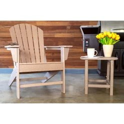 Brand new 🥰 Brown Traditional Adirondack Chair by Ivory and Iris ✨ -Cheap Ivory and Iris Store D359354S 16
