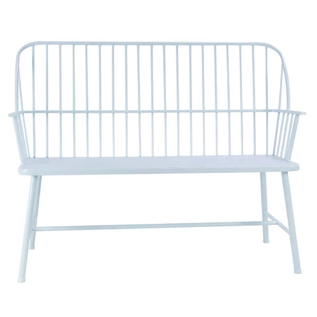Brand new π― White Metal Farmhouse Bench by Ivory and Iris π 2 Brand new π― White Metal Farmhouse Bench by Ivory and Iris π - Image 2