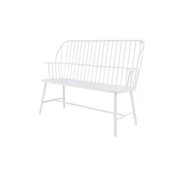 Brand new 💯 White Metal Farmhouse Bench by Ivory and Iris 🔔