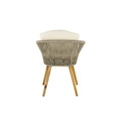 Brand new 🧨 Light Brown Modern Outdoor Dining Chair Set by Ivory and Iris 🔥 -Cheap Ivory and Iris Store D359359S 3
