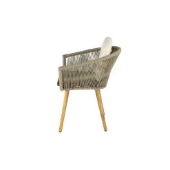 Brand new 🧨 Light Brown Modern Outdoor Dining Chair Set by Ivory and Iris 🔥 -Cheap Ivory and Iris Store D359359S 4