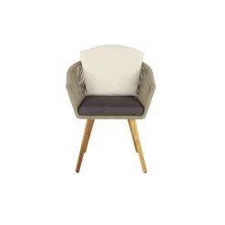 Brand new 🧨 Light Brown Modern Outdoor Dining Chair Set by Ivory and Iris 🔥 -Cheap Ivory and Iris Store D359359S 5