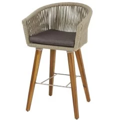Flash Sale 🔥 Gray Wood Modern Bar Stool by Ivory and Iris 🎉