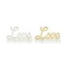 Outlet 🤩 6" Clear & Gold Love Decor Sign Set by Ivory and Iris 💯