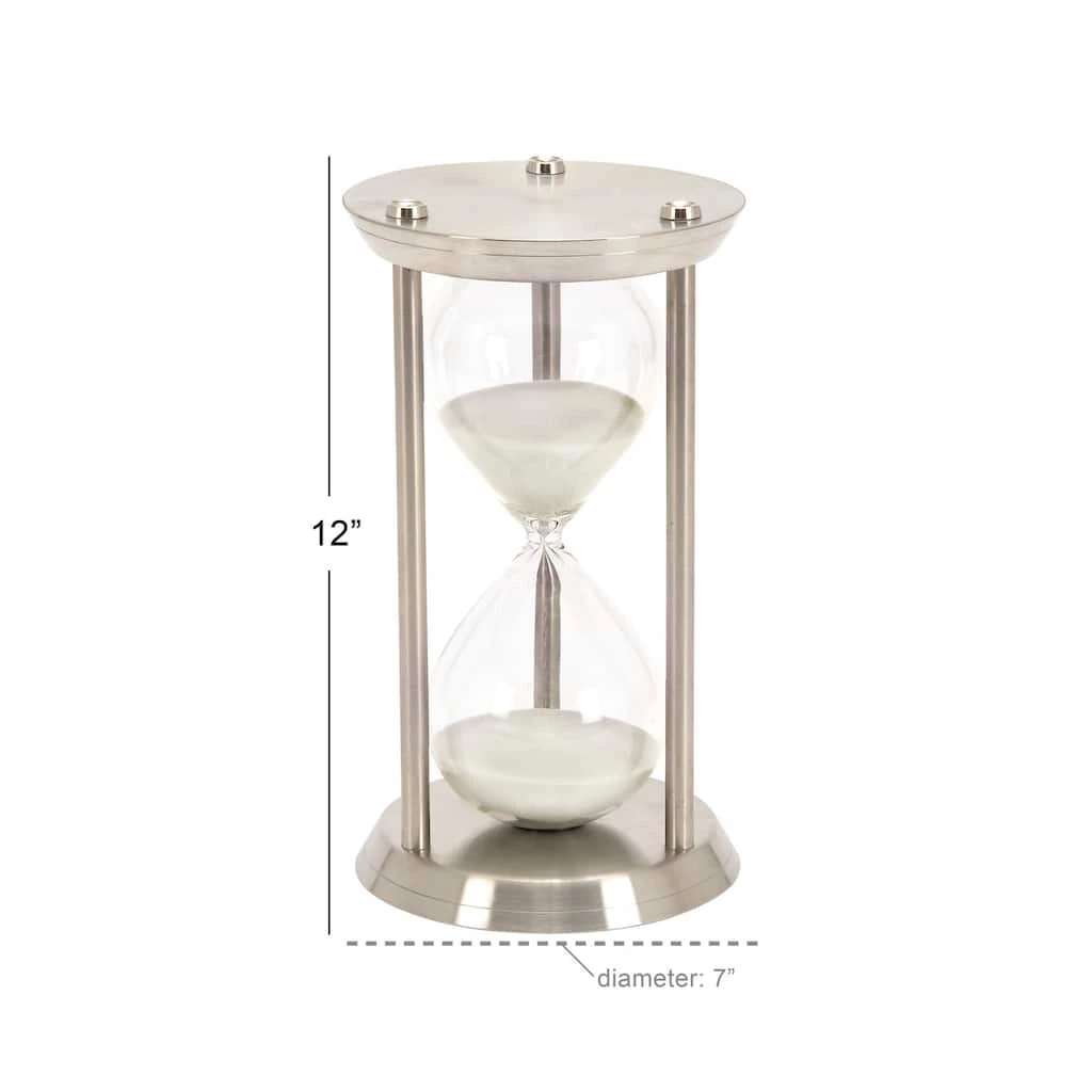 Best Sale β€οΈ 12'' Silver Metal Glam Timer by Ivory and Iris π 3 Best Sale β€οΈ 12'' Silver Metal Glam Timer by Ivory and Iris π - Image 3