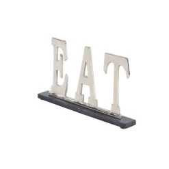 Cheap 🧨 8" Silver Eat Kitchen Decor Sign by Ivory and Iris ✨ -Cheap Ivory and Iris Store D359384S 4