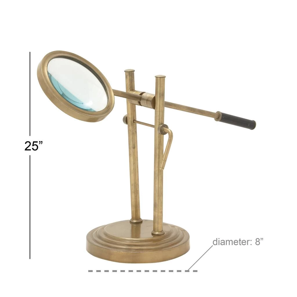 Best Sale β 25'' Gold Aluminum Traditional Magnifying Glass by Ivory and Iris π€© 6 Best Sale β 25'' Gold Aluminum Traditional Magnifying Glass by Ivory and Iris π€© - Image 6