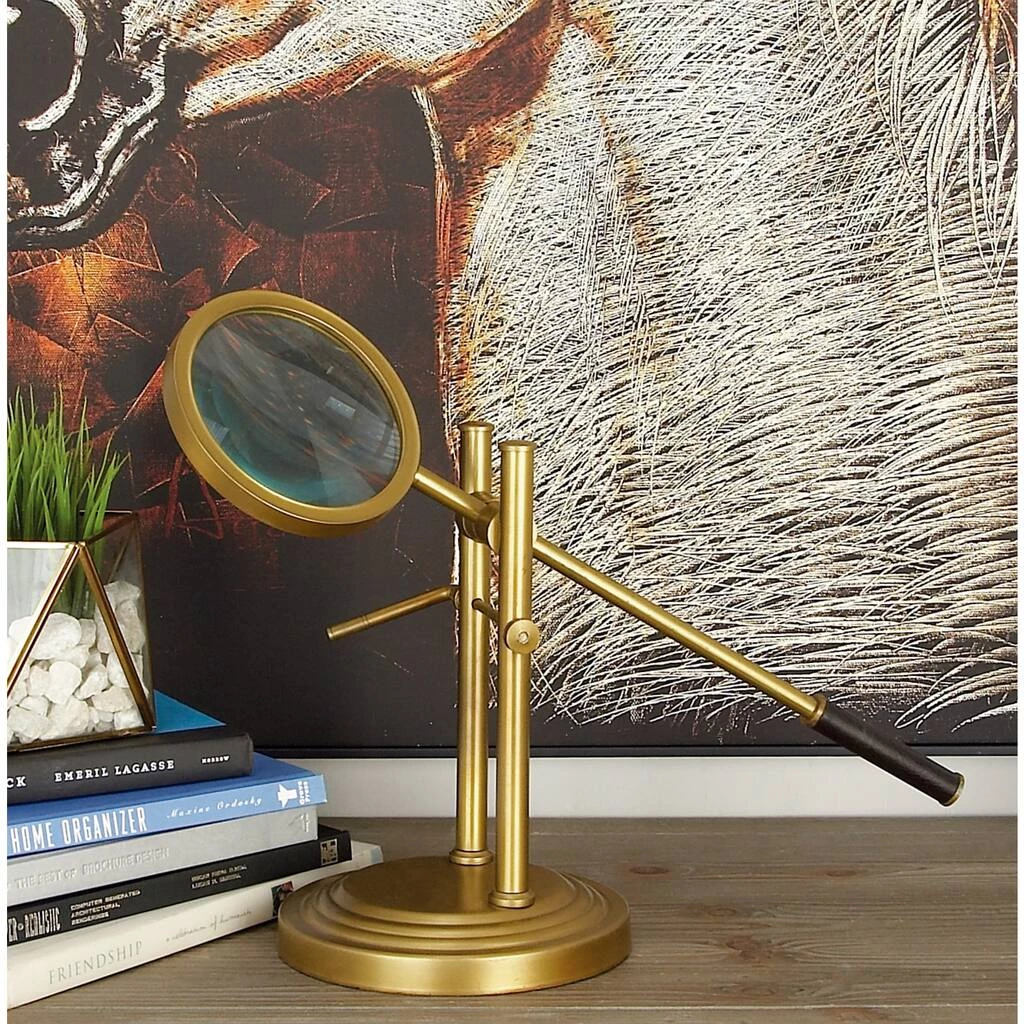 Best Sale β 25'' Gold Aluminum Traditional Magnifying Glass by Ivory and Iris π€© 7 Best Sale β 25'' Gold Aluminum Traditional Magnifying Glass by Ivory and Iris π€© - Image 7
