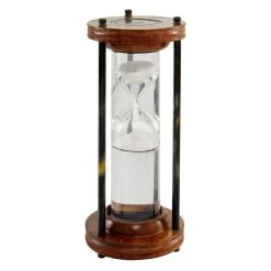 Best deal 👏 8'' Brown Mango Wood Traditional Timer by Ivory and Iris ✨