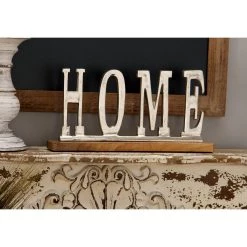 Buy 🔔 13'' Silver Aluminum & Light Wood Glam Home Sign by Ivory and Iris ⌛ -Cheap Ivory and Iris Store D359395S 8