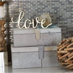 Wholesale 🌟 Gray Leather Glam Box Set, 14" & 17" by Ivory and Iris 🎉 -Cheap Ivory and Iris Store D359683S 7