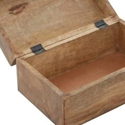 New ⭐ Brown Mango Wood Rustic Box Set, 8", 10" & 12" by Ivory and Iris ⌛ -Cheap Ivory and Iris Store D359693S 10