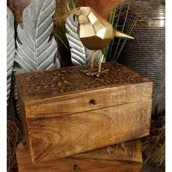 New ⭐ Brown Mango Wood Rustic Box Set, 8", 10" & 12" by Ivory and Iris ⌛ -Cheap Ivory and Iris Store D359693S 14