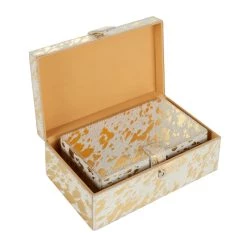 Wholesale 🔥 White & Gold Leather Rustic Box Set by Ivory and Iris 👏 -Cheap Ivory and Iris Store D359707S 3