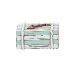 Cheap 😍 Aquamarine Wood Coastal Anchor Box Set by Ivory and Iris 🎁 -Cheap Ivory and Iris Store D359712S 7
