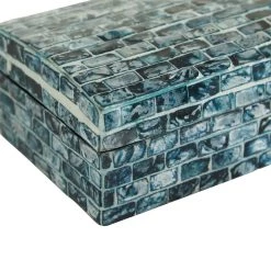 Budget ❤️ Blue 👩 Mother of Pearl Coastal Box Set by Ivory and Iris ❤️ -Cheap Ivory and Iris Store D359717S 5