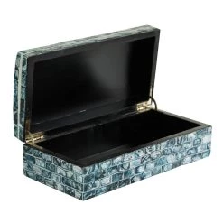 Budget ❤️ Blue 👩 Mother of Pearl Coastal Box Set by Ivory and Iris ❤️ -Cheap Ivory and Iris Store D359717S 6