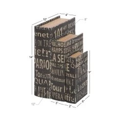 Brand new β Black French Themed Typography Wood Traditional Box Set by Ivory and Iris π 13 Brand new β Black French Themed Typography Wood Traditional Box Set by Ivory and Iris π -Cheap Ivory and Iris Store D359724S 9