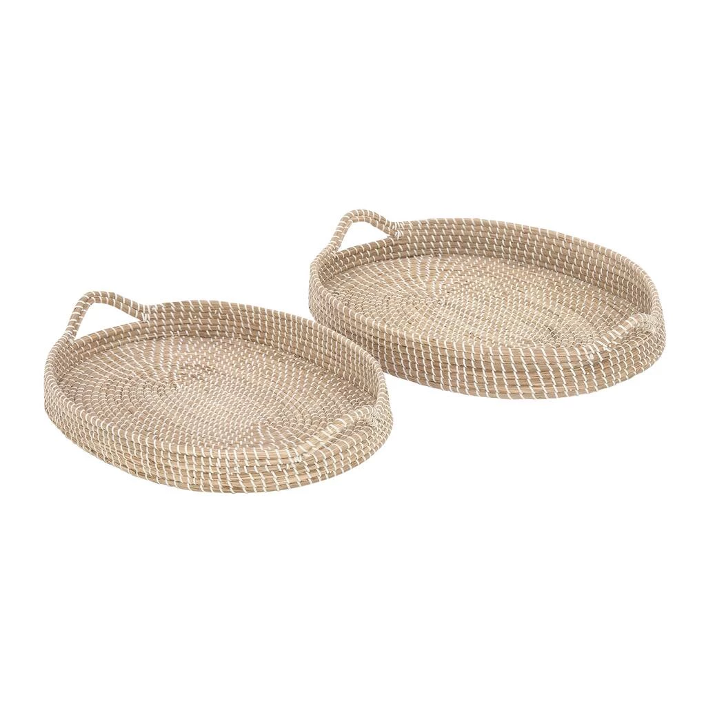Brand new 𧨠Brown Sea Grass Boho Style Tray Set by Ivory and Iris π 1 Brand new 𧨠Brown Sea Grass Boho Style Tray Set by Ivory and Iris π