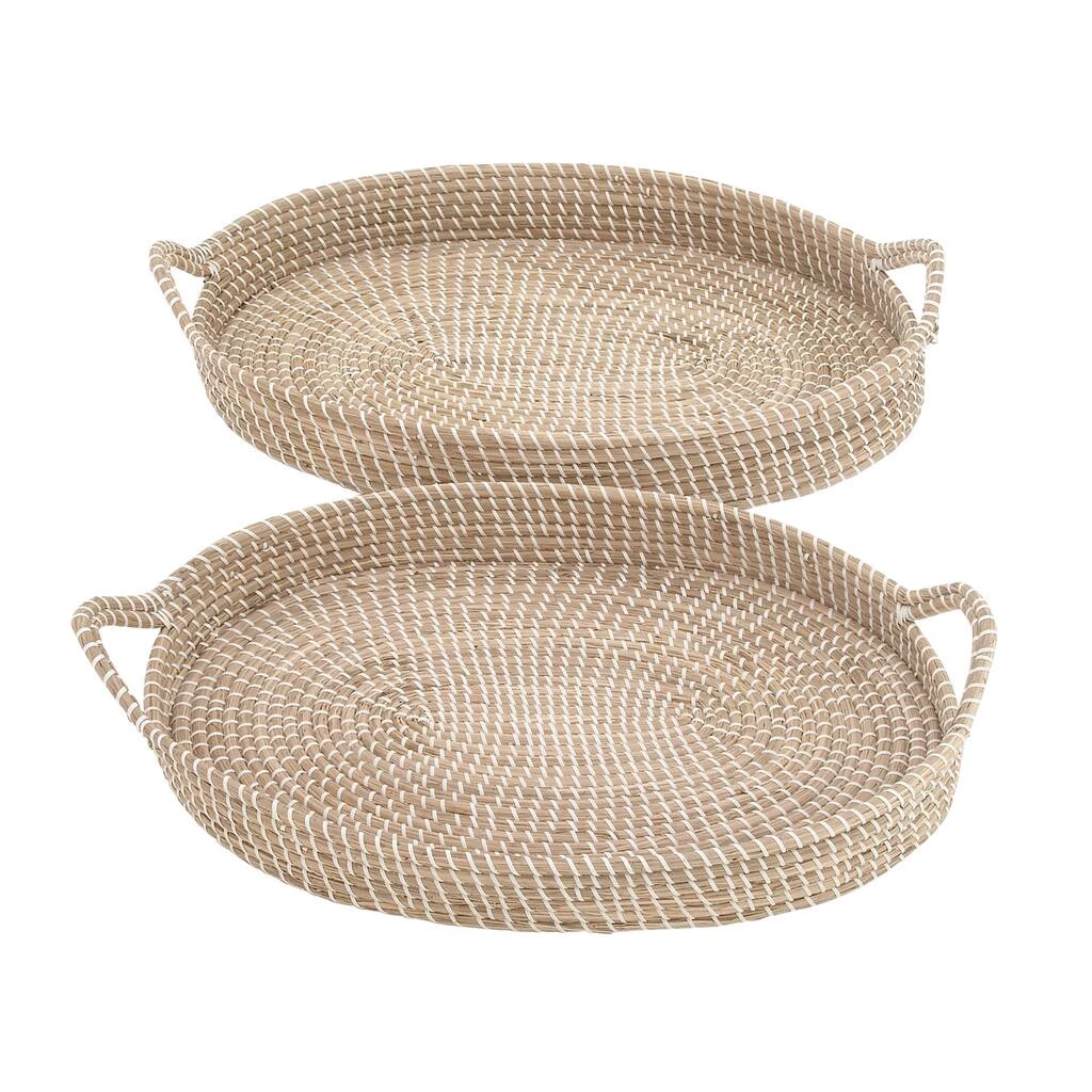 Brand new 𧨠Brown Sea Grass Boho Style Tray Set by Ivory and Iris π 3 Brand new 𧨠Brown Sea Grass Boho Style Tray Set by Ivory and Iris π - Image 3
