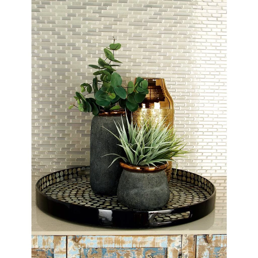 Cheap β€οΈ 24" Black Wood Coastal Tray by Ivory and Iris π 4 Cheap β€οΈ 24" Black Wood Coastal Tray by Ivory and Iris π - Image 4