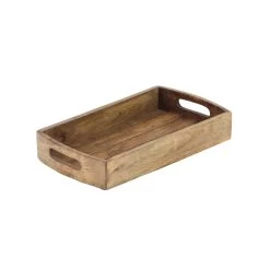 Top 10 🔔 Light Brown Mango Wood Rustic Tray Set by Ivory and Iris ❤️ -Cheap Ivory and Iris Store D361688S 6