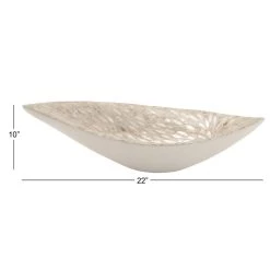 Brand new 🛒 22" White 👩 Mother of Pearl Coastal Tray by Ivory and Iris 🤩 -Cheap Ivory and Iris Store D361693S 7