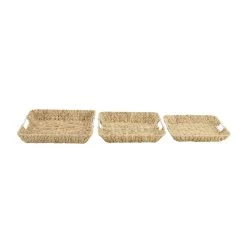 Cheapest β€οΈ Tan Sea Grass Contemporary Tray Set by Ivory and Iris π 8 Cheapest β€οΈ Tan Sea Grass Contemporary Tray Set by Ivory and Iris π -Cheap Ivory and Iris Store D361696S 2