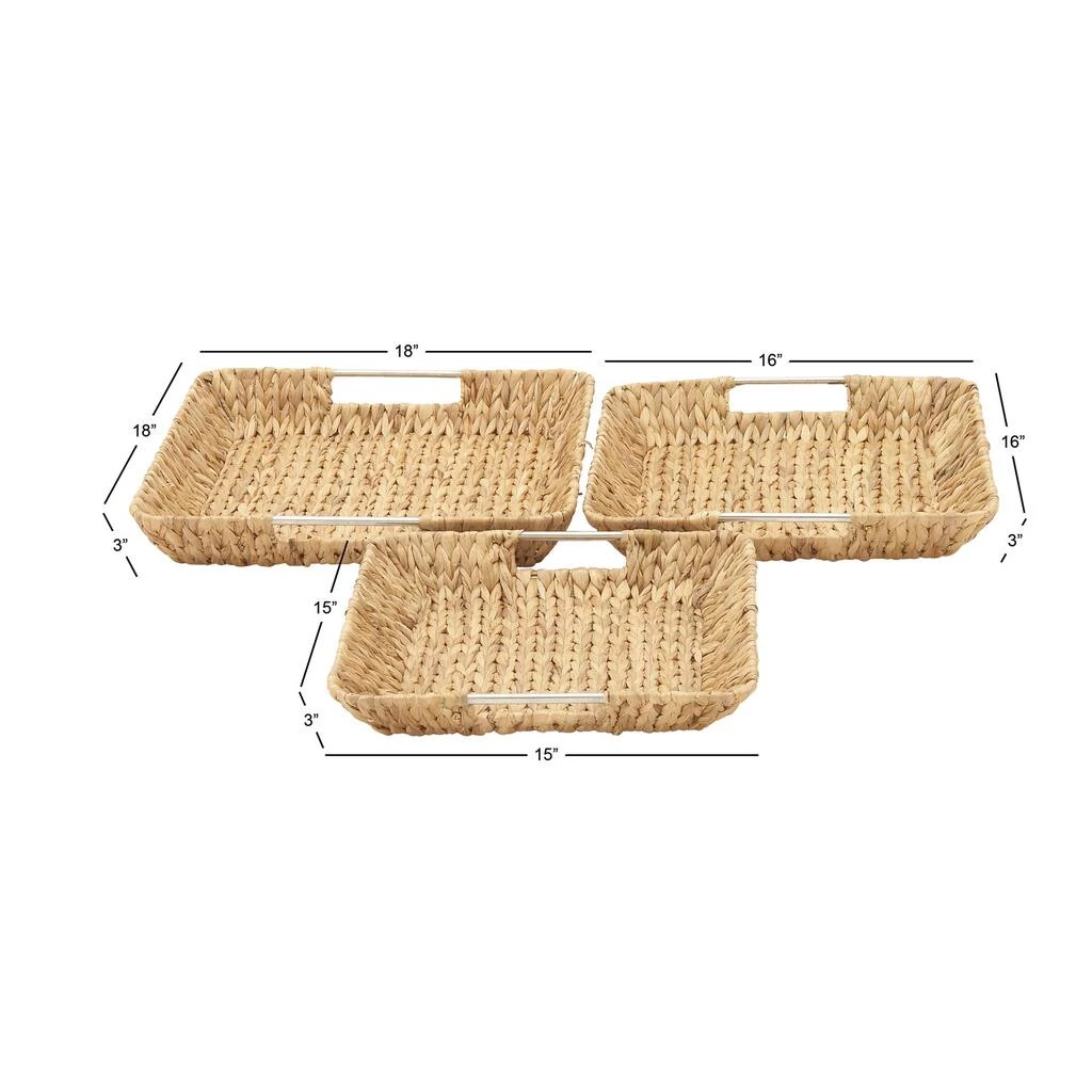 Cheapest β€οΈ Tan Sea Grass Contemporary Tray Set by Ivory and Iris π 5 Cheapest β€οΈ Tan Sea Grass Contemporary Tray Set by Ivory and Iris π - Image 5