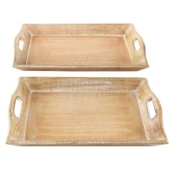 Brand new ✨ Brown Mango Wood Traditional Tray Set by Ivory and Iris ⭐ 21 Brand new ✨ Brown Mango Wood Traditional Tray Set by Ivory and Iris ⭐ -Cheap Ivory and Iris Store D361701S 12