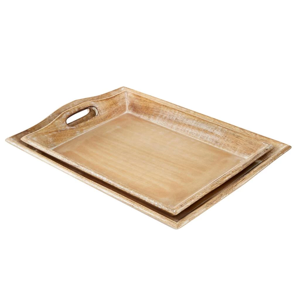 Brand new ✨ Brown Mango Wood Traditional Tray Set by Ivory and Iris ⭐ 5 Brand new ✨ Brown Mango Wood Traditional Tray Set by Ivory and Iris ⭐ - Image 5