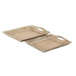Brand new ✨ Brown Mango Wood Traditional Tray Set by Ivory and Iris ⭐ 18 Brand new ✨ Brown Mango Wood Traditional Tray Set by Ivory and Iris ⭐ -Cheap Ivory and Iris Store D361701S 7