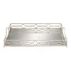 Best Sale 🥰 25'' Silver Metal Glam Tray by Ivory and Iris 😀