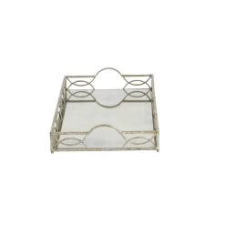 Best Sale π₯° 25'' Silver Metal Glam Tray by Ivory and Iris π 9 Best Sale π₯° 25'' Silver Metal Glam Tray by Ivory and Iris π -Cheap Ivory and Iris Store D361702S 4
