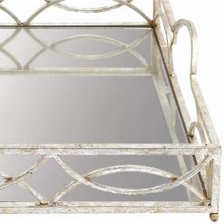 Best Sale π₯° 25'' Silver Metal Glam Tray by Ivory and Iris π 10 Best Sale π₯° 25'' Silver Metal Glam Tray by Ivory and Iris π -Cheap Ivory and Iris Store D361702S 5