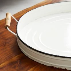 Promo 😉 White Metal Farmhouse Tray Set by Ivory and Iris 🛒 -Cheap Ivory and Iris Store D361704S 4