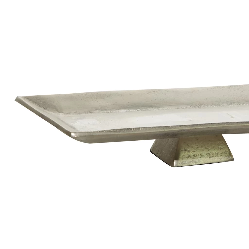Outlet β¨ 35'' Silver Aluminum Contemporary Tray by Ivory and Iris π₯ 3 Outlet β¨ 35'' Silver Aluminum Contemporary Tray by Ivory and Iris π₯ - Image 3