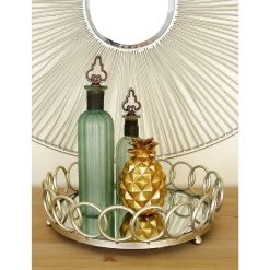 Wholesale ⭐ Silver Metal Glam Tray Set by Ivory and Iris ✨ -Cheap Ivory and Iris Store D361707S 7