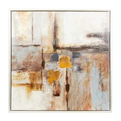 Cheap 🤩 Brown Contemporary Abstract Canvas Wall Art by Ivory and Iris 🔥