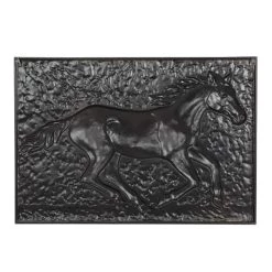 Best Sale 👏 Gray Traditional Horse Metal Wall Art by Ivory and Iris 🧨 -Cheap Ivory and Iris Store D361723S 3