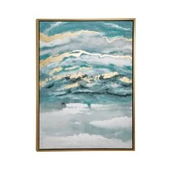 Wholesale 😍 Blue Contemporary Abstract Canvas Wall Art by Ivory and Iris 🧨