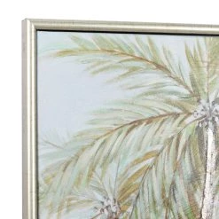 Best Sale 🎉 Green Coastal Palm Tree Canvas Wall Art by Ivory and Iris 🔔 -Cheap Ivory and Iris Store D361742S 4