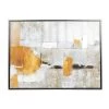 Discount 🎁 Multicolor Contemporary Abstract Framed Canvas Wall Art by Ivory and Iris 👍