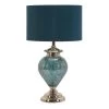 Outlet 😀 28" Blue Glass Tuscan Table Lamp by Ivory and Iris 💯
