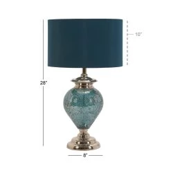 Outlet π 28" Blue Glass Tuscan Table Lamp by Ivory and Iris π― 6 Outlet π 28" Blue Glass Tuscan Table Lamp by Ivory and Iris π― -Cheap Ivory and Iris Store D361767S 3