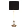 Buy ⭐ 30" Glam Black Metal & Crystal Glass Buffet Lamp by Ivory and Iris 🧨