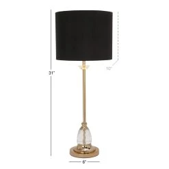 Buy ⭐ 30" Glam Black Metal & Crystal Glass Buffet Lamp by Ivory and Iris 🧨 6 Buy ⭐ 30" Glam Black Metal & Crystal Glass Buffet Lamp by Ivory and Iris 🧨 -Cheap Ivory and Iris Store D361770S 3