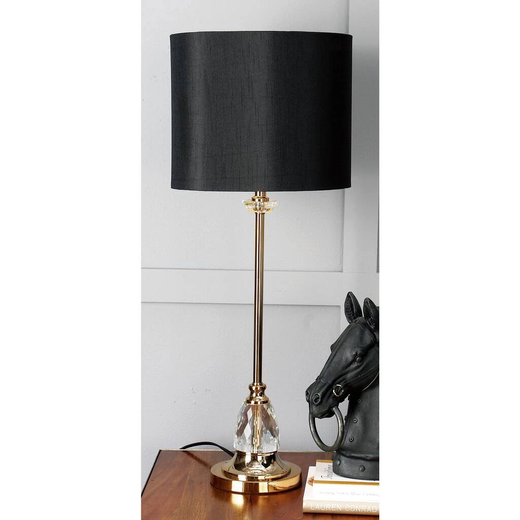 Buy ⭐ 30" Glam Black Metal & Crystal Glass Buffet Lamp by Ivory and Iris 🧨 4 Buy ⭐ 30" Glam Black Metal & Crystal Glass Buffet Lamp by Ivory and Iris 🧨 - Image 4