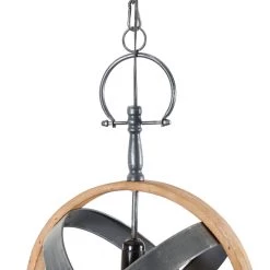 Top 10 ✨ 25" Black Iron & Wood Pendant Lighting by Ivory and Iris 🌟 -Cheap Ivory and Iris Store D361771S 3