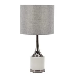 Wholesale 𧨠23" Gray Metal Traditional Table Lamp by Ivory and Iris π